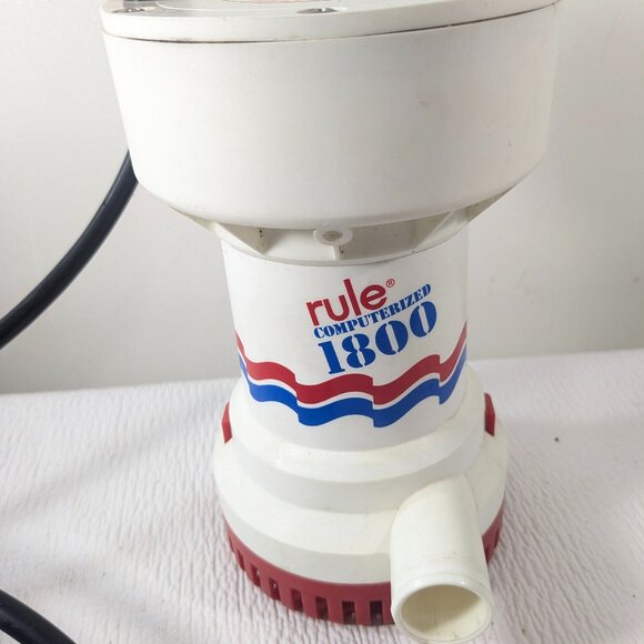 Rule 1800 Sump Utility Pump Automatic A53S Pumps 1800 GPH 110 V 60 HZ 1.0A READ - Picture 1 of 11